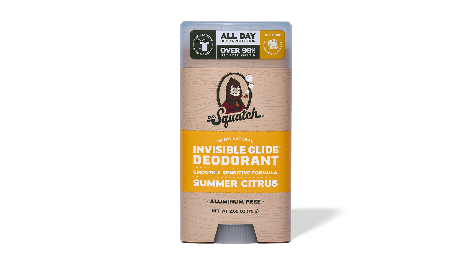 Dr. Squatch Summer Citrus Invisible Glide Deodorant — product photo 1 of 5