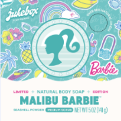 Jukebox Malibu Barbie 5oz Bar Soap